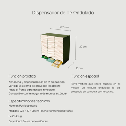 Dispensador de Té Ondulado