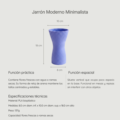 Jarrón Moderno Minimalista